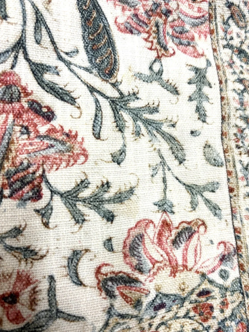 Pottery Barn India Block Print Cotton Decorative Pillowcases 20x20”